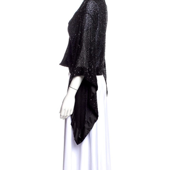 Alice + Olivia black beaded kimono top - size small - Picture 2 of 3